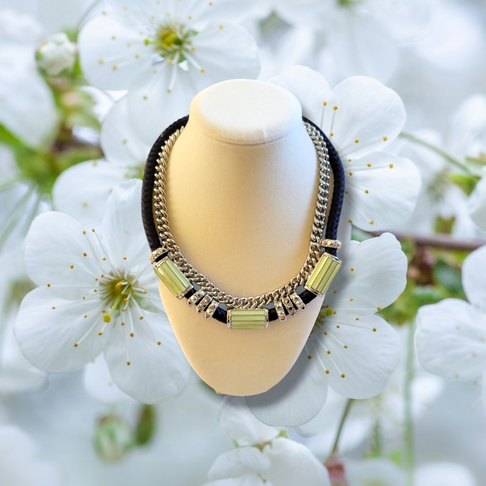 ✨️HP✨️Lia Sophia | NWOT Gorgeous Chunky Chain/Cord Chocker Necklace